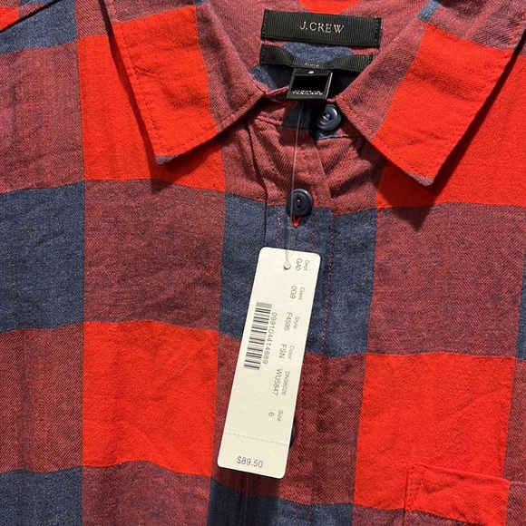 Jcrew Flannel Shirt *NWT* - Picture 3 of 5